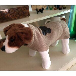 Pet Dog Top Paw Apparel Sweater with Patch Bone Size Medium